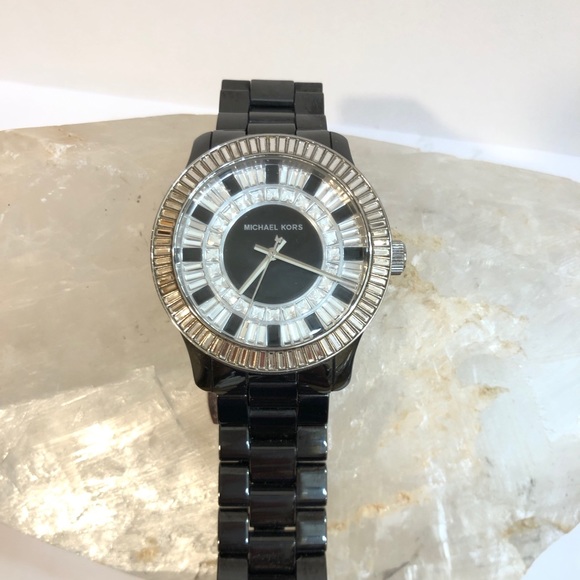 Michael Kors Black Baguette 39mm Watch - Picture 1 of 4